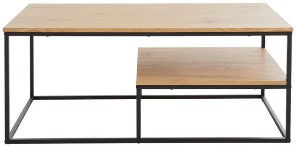 KONFERENČNÝ STOLÍK, čierna, farba duba, kov, kompozitné drevo, 110/60/45 cm MID.YOU - Stolíky do obývačky, Online Only