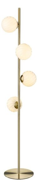 Halo Design - Twist 4 Stojaca Lampa Opal/Brass - Lampemesteren