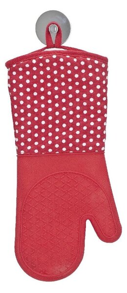 Sada 2 červených silikónových chňapiek Wenko Oven Red