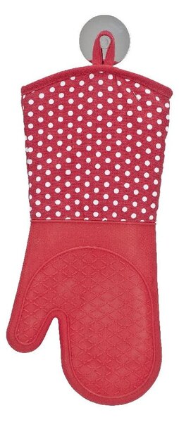 Sada 2 červených silikónových chňapiek Wenko Oven Red