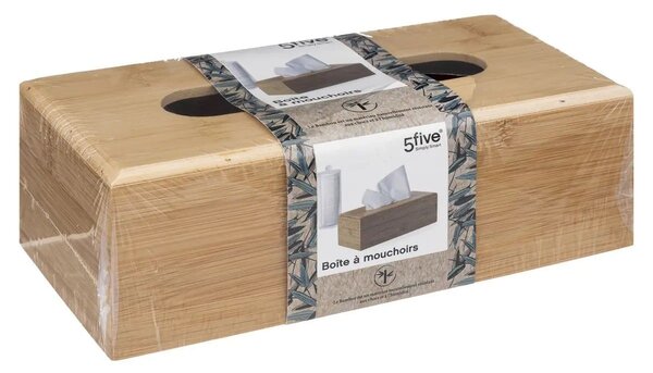 Box na vreckovky Terre, 25x8,5x13 cm, bambus BS