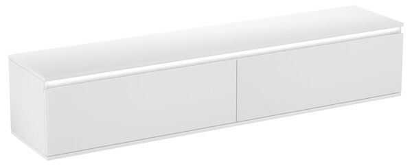NÍZKA KOMODA, biela, 180/30/33 cm Boxxx - TV nábytok, Online Only