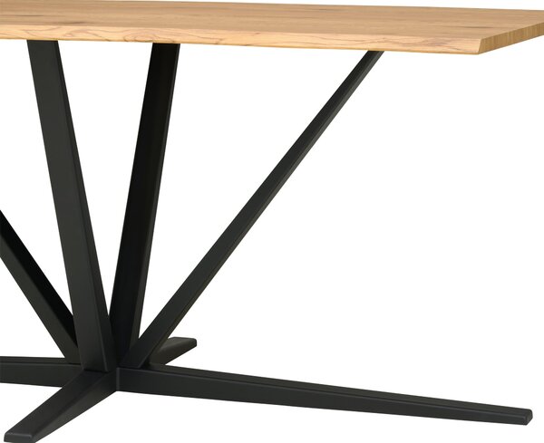 JEDÁLENSKÝ STÔL, čierna, farba duba, 180/90/76 cm MID.YOU - Online Only jedálne, Online Only