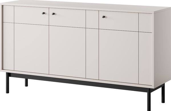 Komoda: Kašmír/čierna, 53,5 x 39 x 83,5 cm