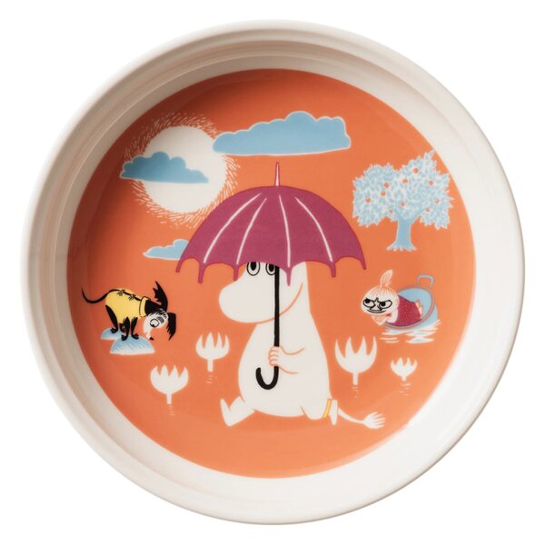 Set hrnčeka a taniera Moomin Under the Umbrella, darčekový box