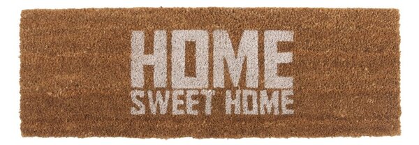 Rohožka s bielym nápisom PT LIVING Home Sweet Coir, 75 × 26 cm