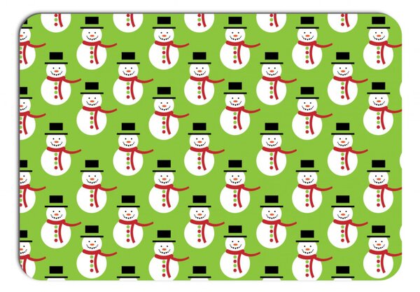 Vianočné prestieranie - 153 Snehuliak s klobúkom