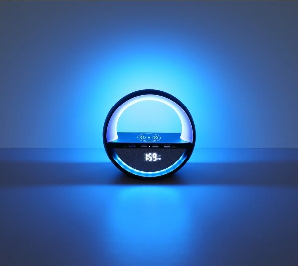 Globo 39907S - LED RGB Dot nabíjateľná stolná lampa s reproduktorom SOUNDRA LED/3,5W/5V 1800 mAh