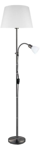 Eglo 31178 - Stojacia lampa ALMACEN 1xE27/60W/230V + 1xE14/25W čierna/biela
