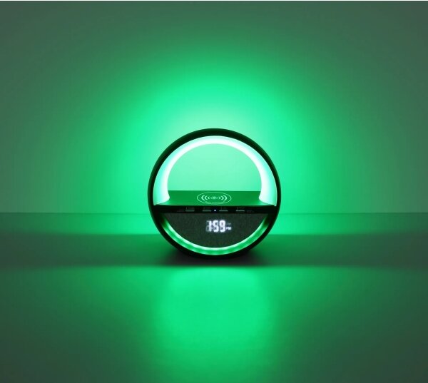 Globo 39907S - LED RGB Dot nabíjateľná stolná lampa s reproduktorom SOUNDRA LED/3,5W/5V 1800 mAh