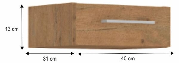 NovýNábytok.sk Zásuvková kuchynská skrinka 40 G-13 1S Velaga (dub lancelot). Vlastná spoľahlivá doprava až k Vám domov. 1015509