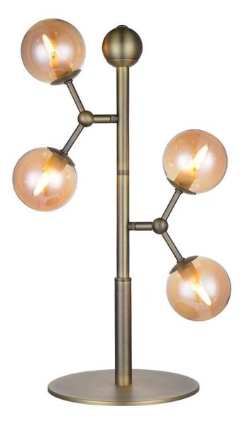 Halo Design - Atom Stolová Lampa Antique Brass/Amber Halo Design - Lampemesteren