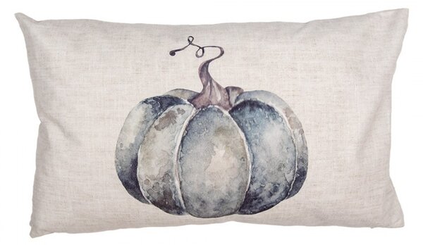 Béžovo-sivá obliečka na vankúš s tekvicou Country Style Pumpkin - 30*50 cm - Clayre & Eef