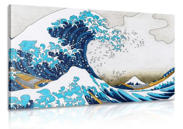 Obraz reprodukcia Veľká vlna z Kanagawa - Kacušika Hokusai