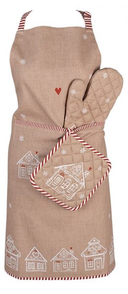 Chňapka s perníkovými chalúpkami Gingerbread Bliss - 20*20 cm - Clayre & Eef