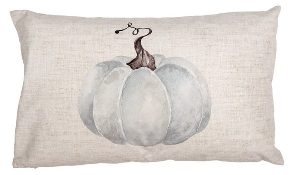 Béžovo-sivá obliečka na vankúš s tekvicou Country Style Pumpkin - 30*50 cm - Clayre & Eef