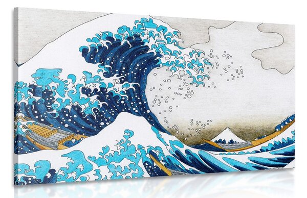 Obraz reprodukcia Veľká vlna z Kanagawa - Kacušika Hokusai