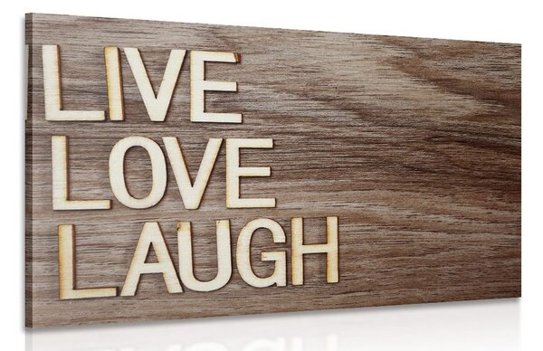 Obraz so slovami - Live Love Laugh