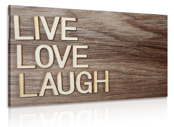 Obraz so slovami - Live Love Laugh