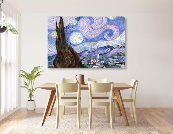 Obraz reprodukcia Hviezdna noc - Vincent van Gogh