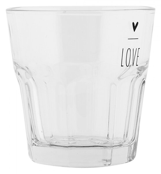 Pohárik so srdiečkom Lovely Day - Ø 8*8 cm / 200 ml - Clayre & Eef