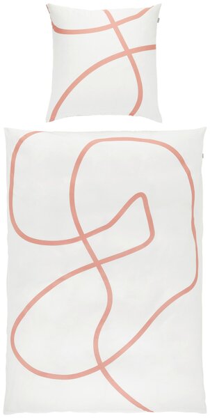OBOJSTRANNÁ POSTEĽNÁ BIELIZEŇ, satén, krémová, biela, terakotová, 135/200 cm Musterring - Online Only bytové doplnky, Online Only