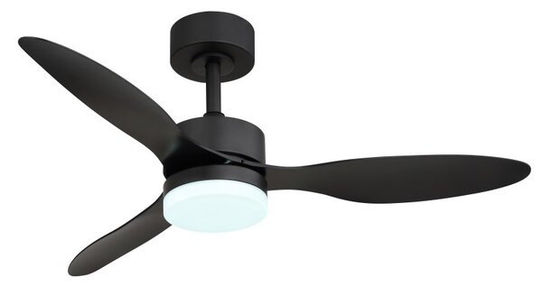 GLOBO 03608 BLACKWELL stropný ventilátor so svetlom D1060mm LED 20W 1650/800lm 2700-6500K čierna, časovač, diaľkový ovládač
