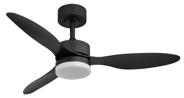 GLOBO 03608 BLACKWELL stropný ventilátor so svetlom D1060mm LED 20W 1650/800lm 2700-6500K čierna, časovač, diaľkový ovládač