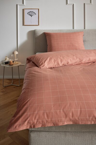 POSTEĽNÁ BIELIZEŇ, renforcé, krémová, oranžová, koralová, 135/200 cm Musterring - Online Only bytové doplnky, Online Only