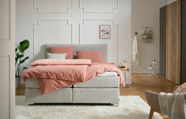 POSTEĽNÁ BIELIZEŇ, renforcé, krémová, oranžová, koralová, 135/200 cm Musterring - Online Only bytové doplnky, Online Only