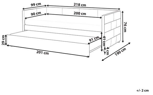 Rozkladacia posteľ svetlosivá zamat jednolôžko 90 x 200 cm lamelový rám moderný glamour štýl