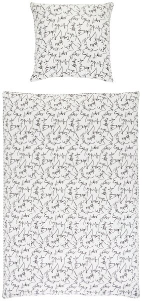 OBOJSTRANNÁ POSTEĽNÁ BIELIZEŇ, renforcé, antracitová, 135/200 cm Esprit - Online Only bytové doplnky, Online Only