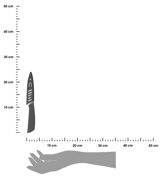 Keramický kuchynský nôž Zirco 24 cm
