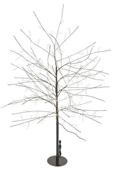 EMOS Vianočný LED stromček Bruce 120 cm čierny/teplá biela