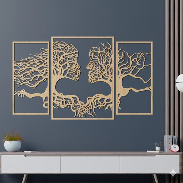 Karlsdesign.sk - Drevený obraz na stenu - Face - 60x98
