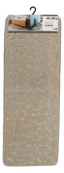 Predložka do kúpeľne Stones, 45x120 cm, béžová