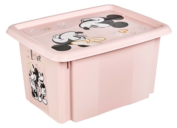 Plastový úložný box s vekom KEEEPER 15l Minnie
