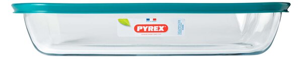 Sklenený pekáč s vekom PYREX 40x27cm/4,9l., borosilikát