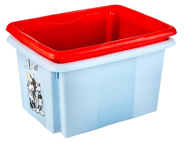Plastový úložný box s vekom KEEEPER 15l Mickey