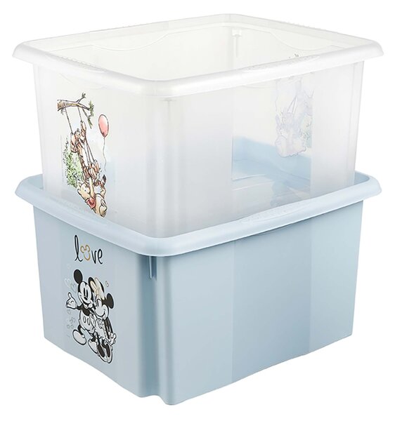Plastový úložný box s vekom KEEEPER 24l Mickey