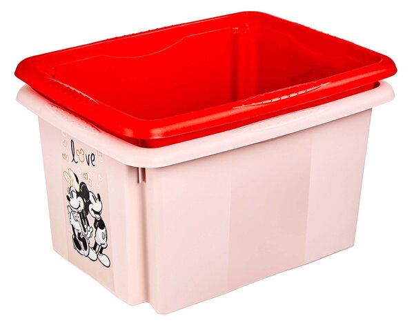Plastový úložný box s vekom KEEEPER 15l Minnie