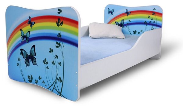 MAXMAX Detská posteľ MOTÝLCI + matrac ZADARMO
