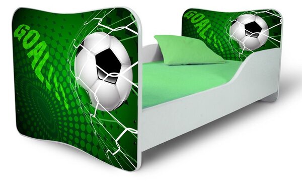MAXMAX Detská posteľ FUTBAL zelená + matrac ZADARMO