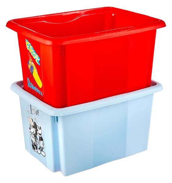 Plastový úložný box s vekom KEEEPER 15l Mickey