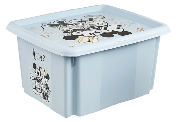 Plastový úložný box s vekom KEEEPER 24l Mickey