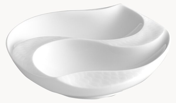 Ručne vyrobená porcelánová servírovacia misa Wellenspiel Relief