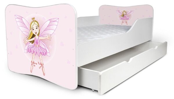 MAXMAX Detská posteľ so zásuvkou VÍLA + matrac ZADARMO