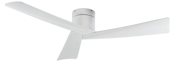 Stropný ventilátor Ventoro, strieborný, kovový, Ø 132 cm – Lucande Lucande, Ventoro, Metalická, Obývacia izba, Kov, Moderný