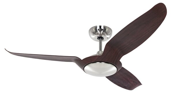 Stropný ventilátor Eco Talos, hnedý kov, DC motor, Ø 135 cm – CasaFan CasaFan, Eco Talos, Drevo, Obývacia izba, Kov, Moderný