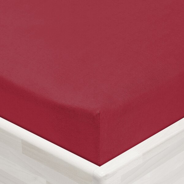 Detské jersey napínacie prestieradlo do postieľky JR-010 Vínové 60 x 120 x 10 cm - do postieľky